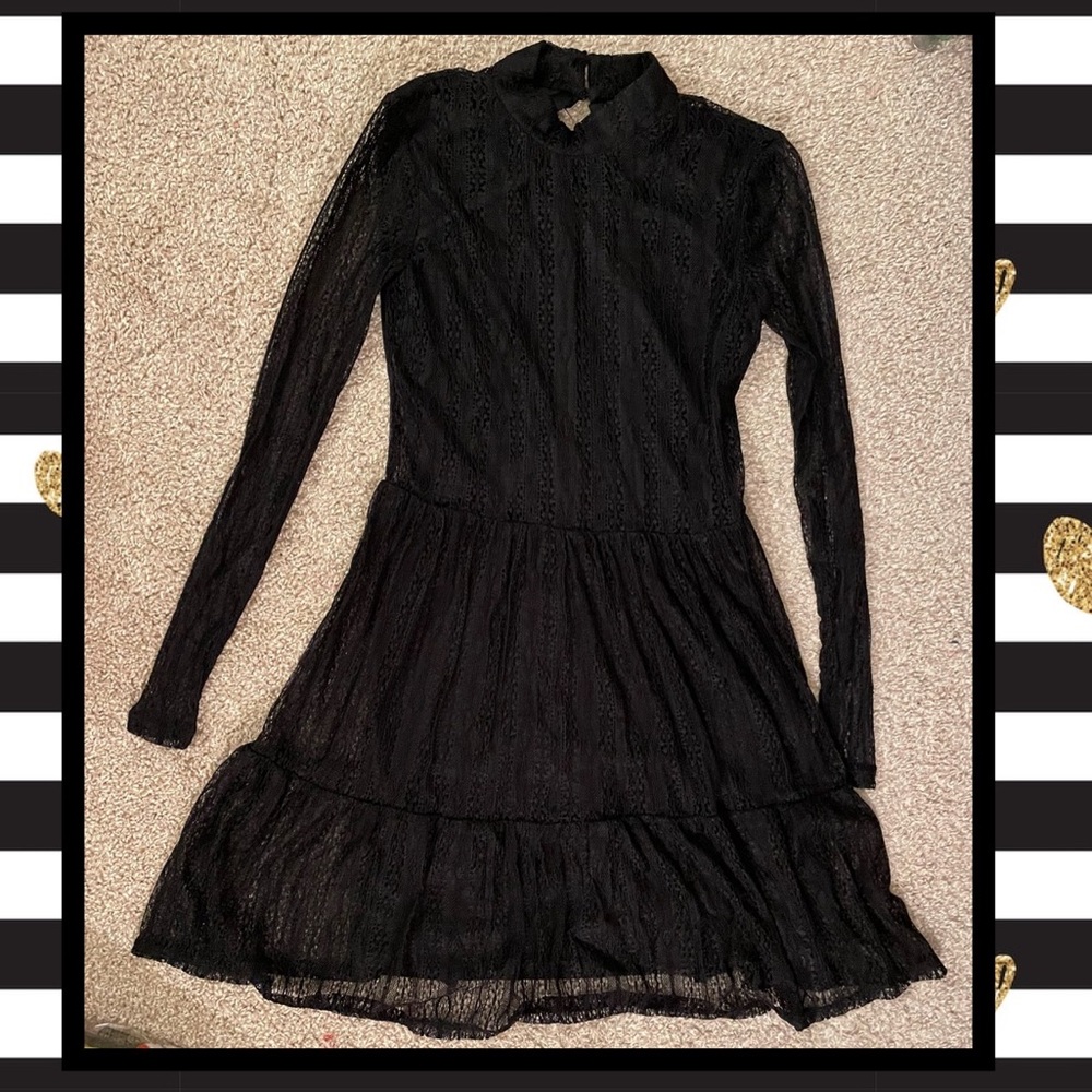 Lily Rose Black lace dress